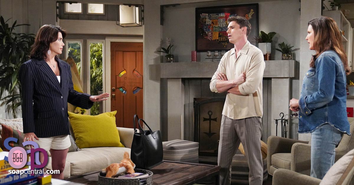 Finn referees a standoff between Sheila and Steffy